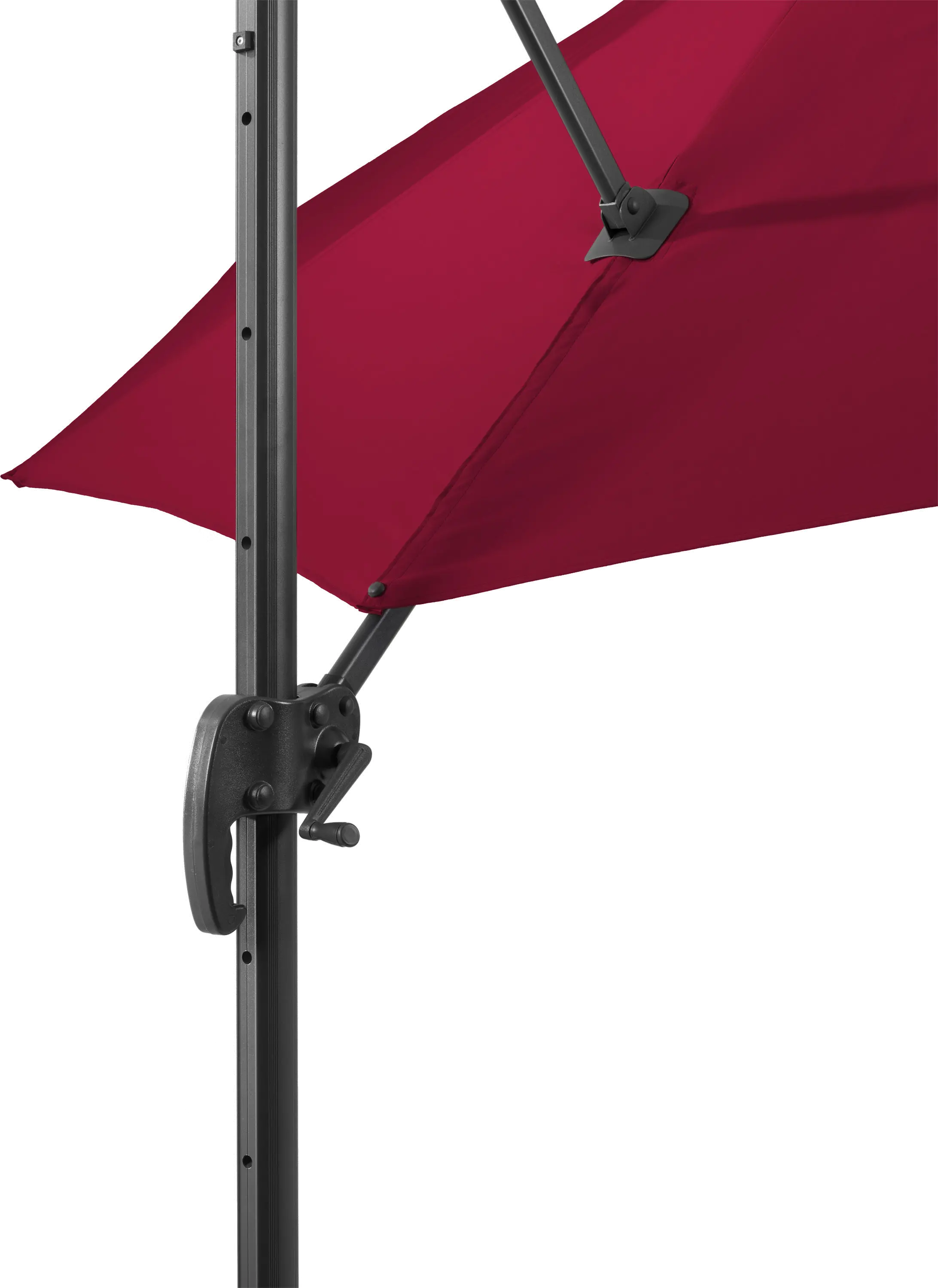 Wine Red Offset Tilting Patio Umbrella