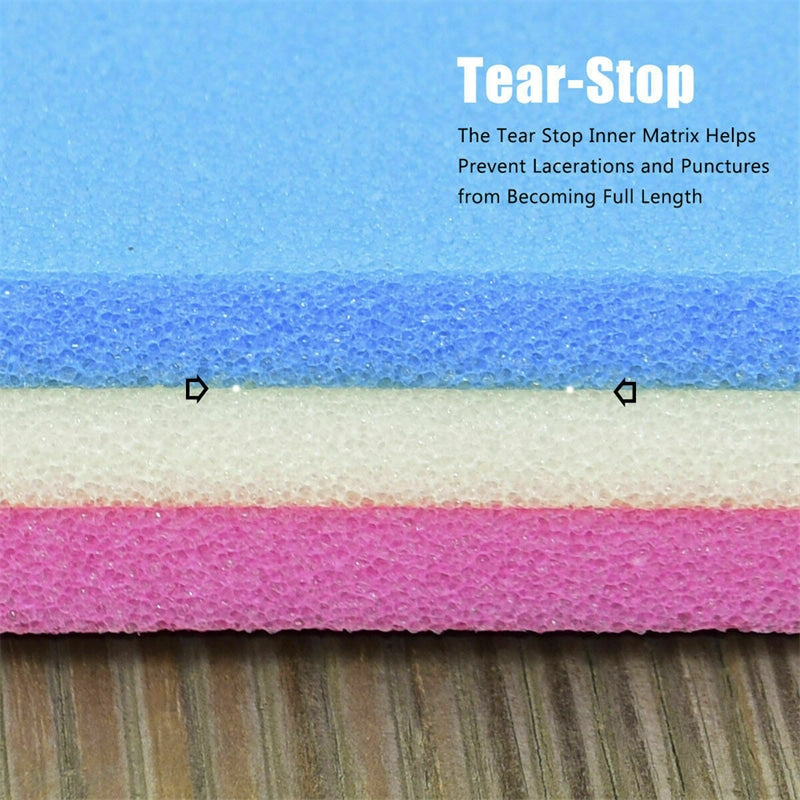 18' x 6' 3 Layer Tear-Resistant XPE Foam Floating Water Pad for Beach - Light Blue