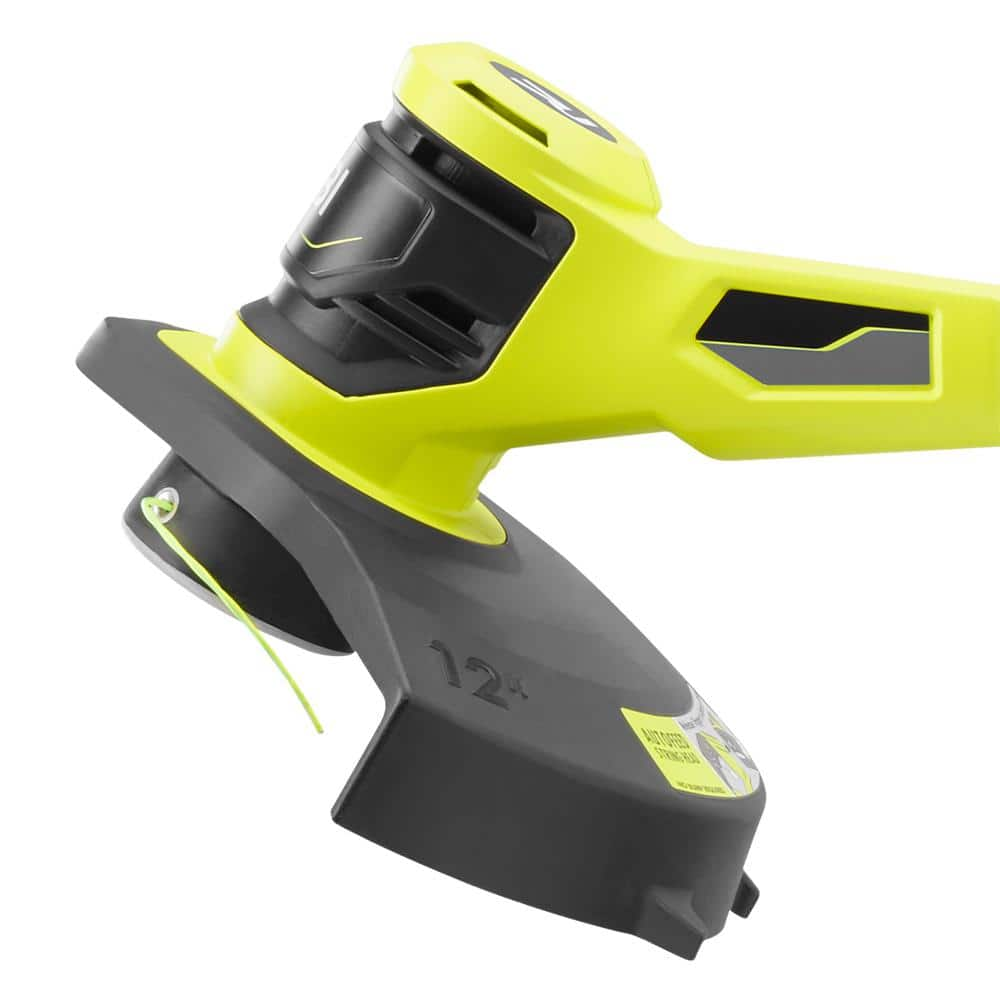 RYOBI ONE+ 18V 12 in. Cordless Battery String Trimmer with 2.0 Ah Battery and Charger P20100