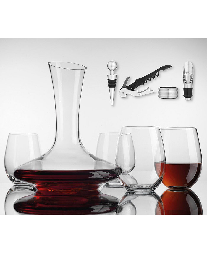 Godinger Monterey 9 Piece Wine Decanter Set