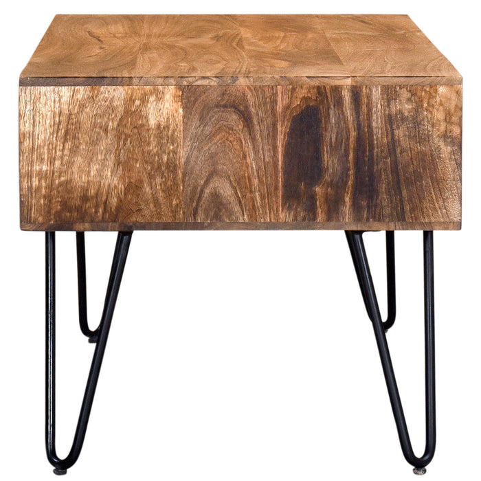 Inspire 301137NT Jaydo Coffee Table In Natural Burnt