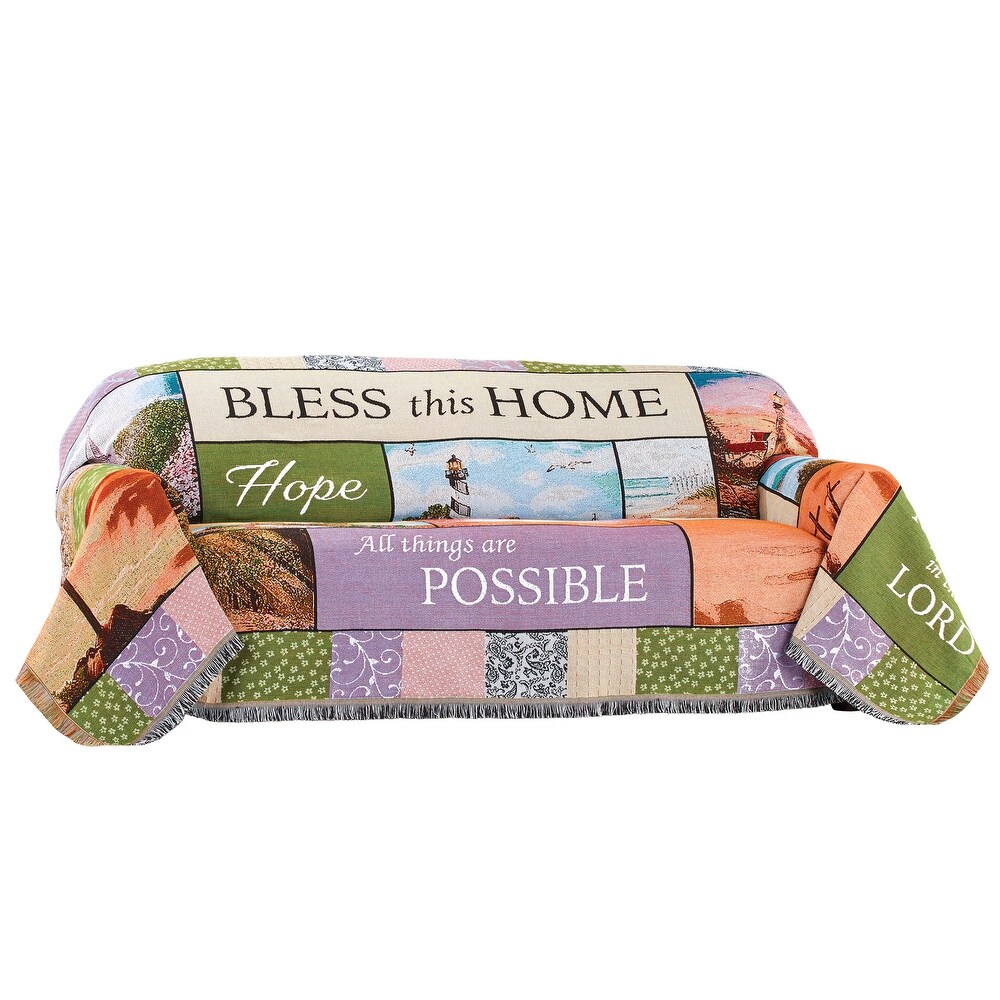 Faith Tapestry Patchwork Furniture Cover   Sofa