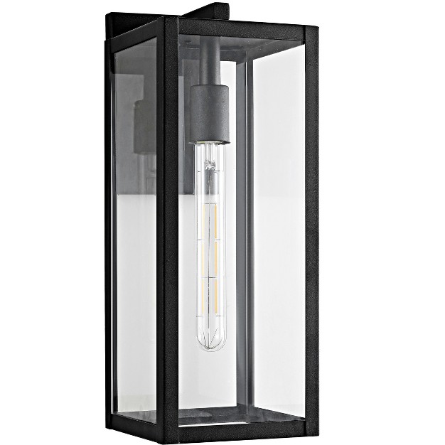 Welson Outdoor Wall Lantern Black Safavieh