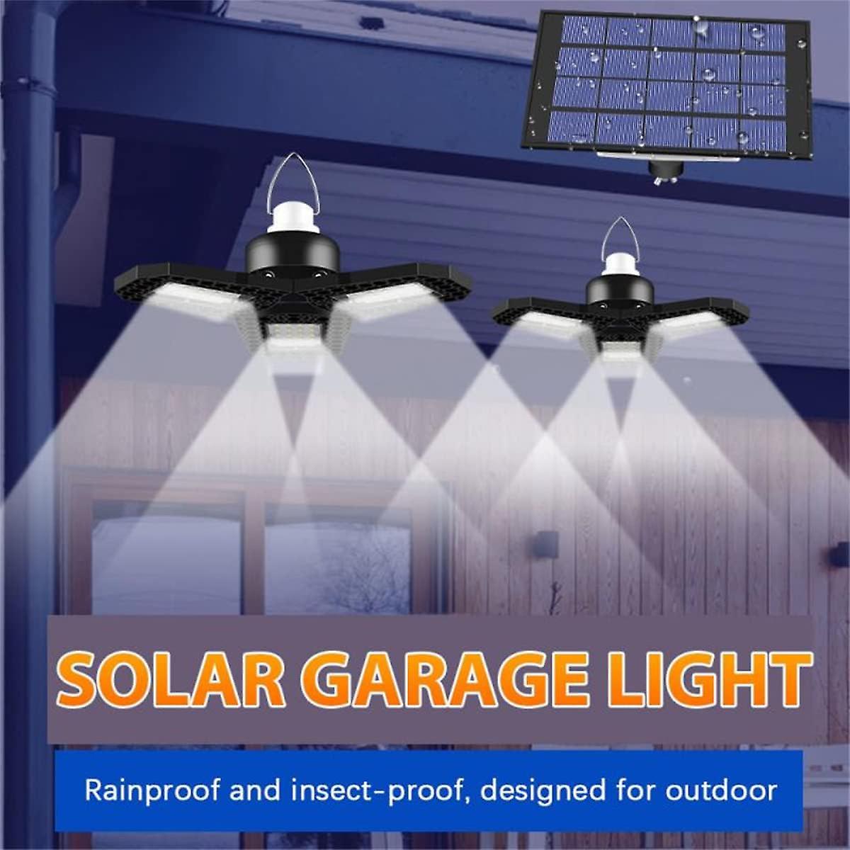 Solar Chandelier With Adjustable Heads For Outdoors And Indoors - 60/120 Led Wall Lamp - Motion Detector - Waterproof