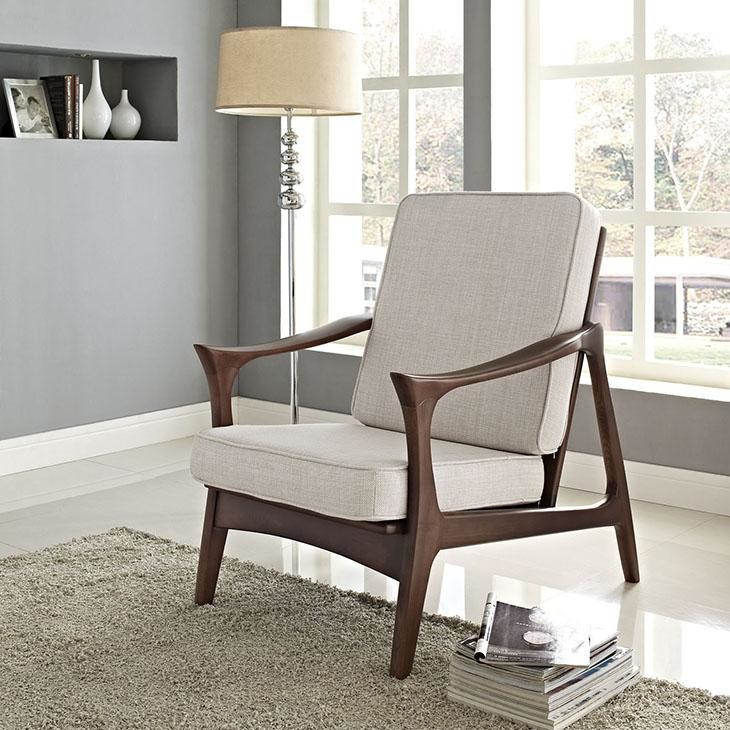 Paddle Upholstered Lounge Chair   Midcentury   Armchairs And Accent Chairs   by V.S.D Furniture  Houzz