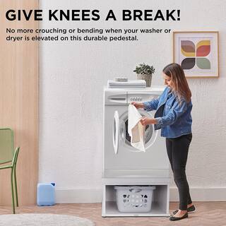 Ivation 29.92 in. Laundry Pedestal in White to Fit All Machines IVAWMP