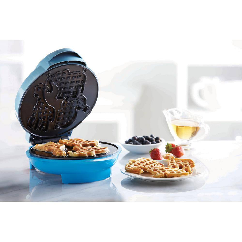 Brentwood Appliances Blue Animal-Shapes Waffle Maker TS-253