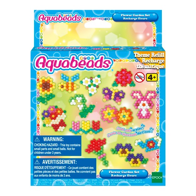 Aquabeads Flower Garden Set Theme Bead Refill With Over 600 Beads And Templates