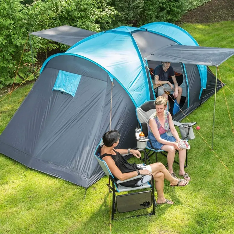 Custom Wholesale 6 Person 2 Room Adult Family Size Big Camping Tent Manufacturer