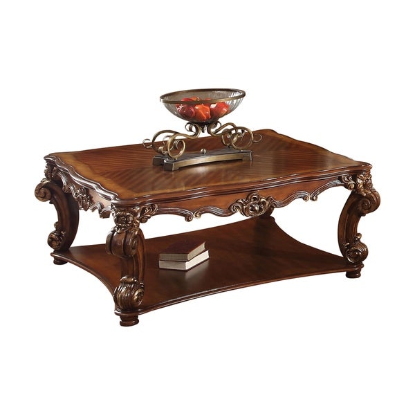 ACME Vendome Cherry-finished Square Coffee Table