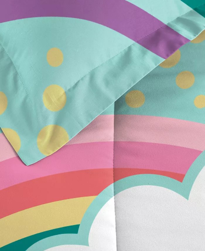 Macys Dream Factory Rainbow Flare Twin Comforter Set  Set of 5