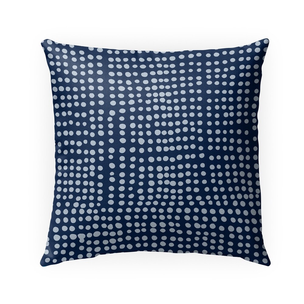 DOTS ABSTRACT NAVY Indoor Outdoor Pillow By Kavka Designs