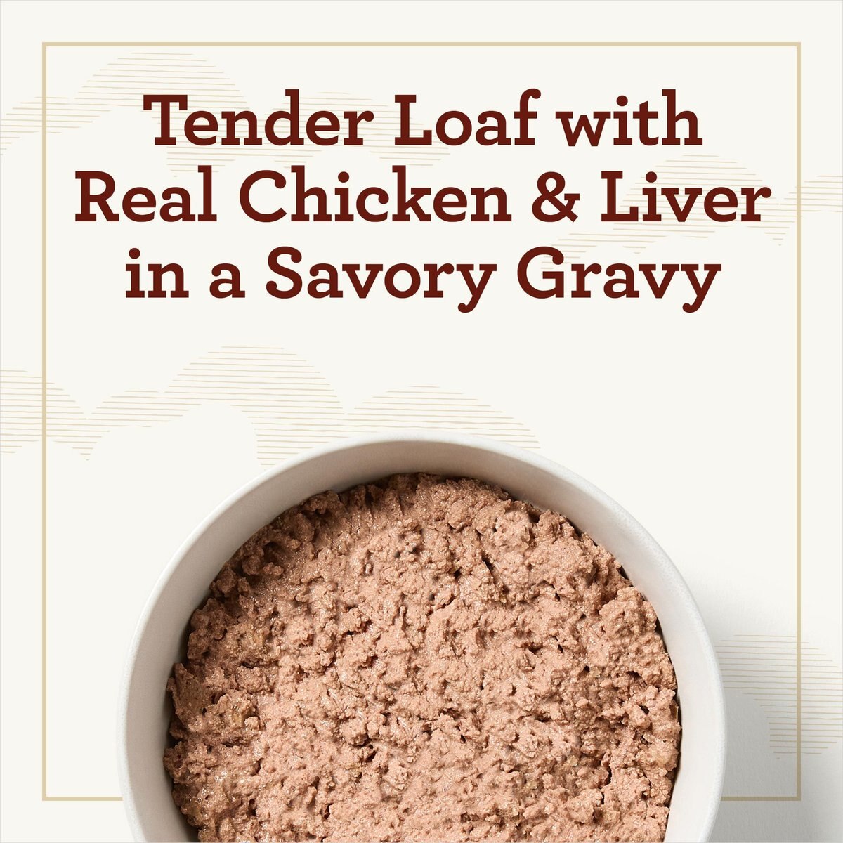 True Acre Foods Chicken and Liver Recipe Tender Loaf in Gravy， Wet Dog Food Cups