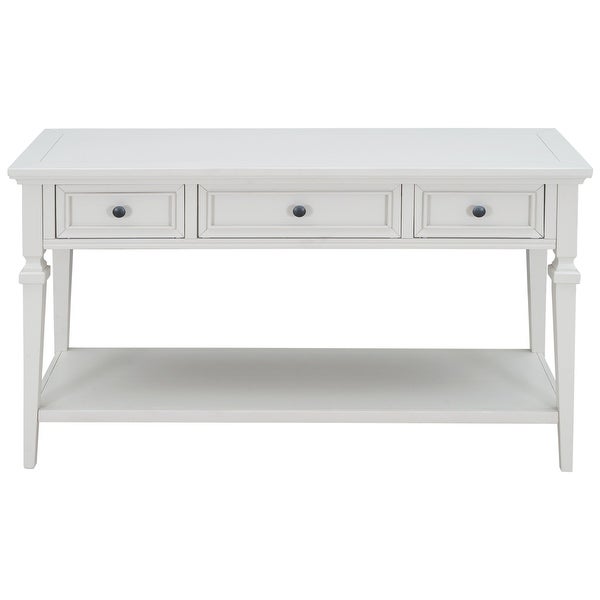 Classic Retro Style Console Table with Three Drawers