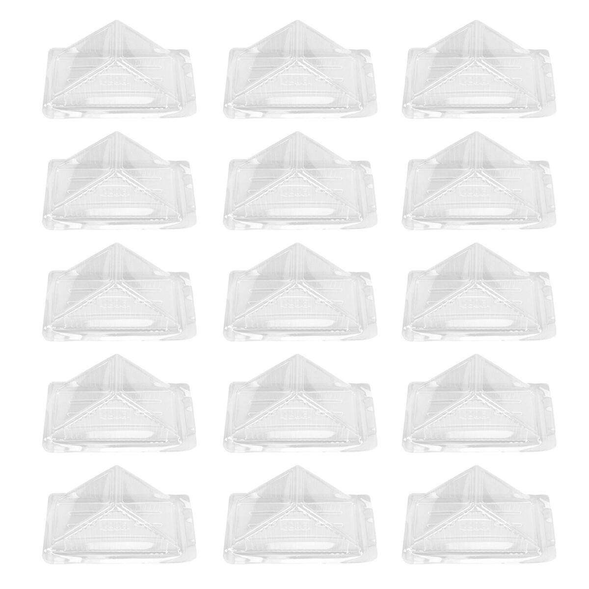 100pcs Sandwich Packing Box Clear Plastic Sandwich Bag Sandwich Triangle Bag