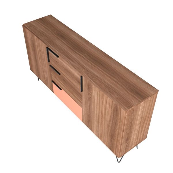 Beekman 62.99 Sideboard in Brown and Pink