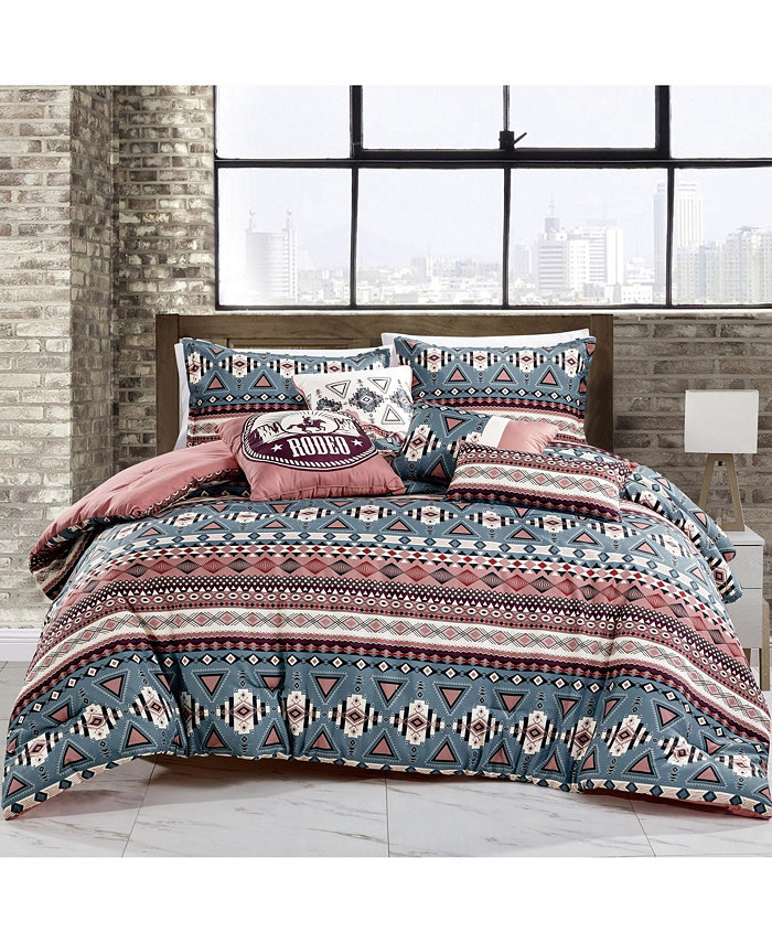 MarCielo 7 PCS Bedding Comforter Set West Boy- King