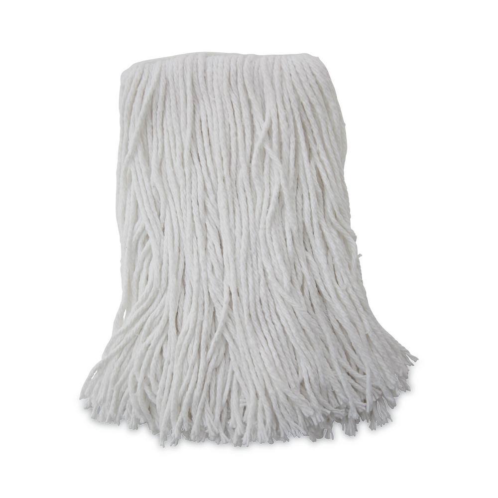 Boardwalk Rayon Fiber Cut-End String Mop Mop Head Value Standard Head Size No. 16 White (12-Carton) BWK2016R