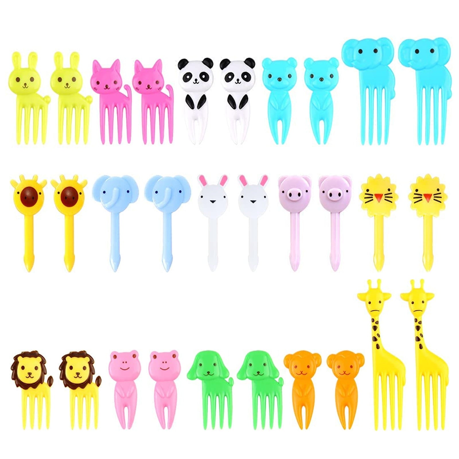 WANYNG Tableware Bento Kids Food 10PCS Sticks Cute Toddler Sticks Kids Sticks Food Tools and Home Improvement animal fruit fork Multicolor