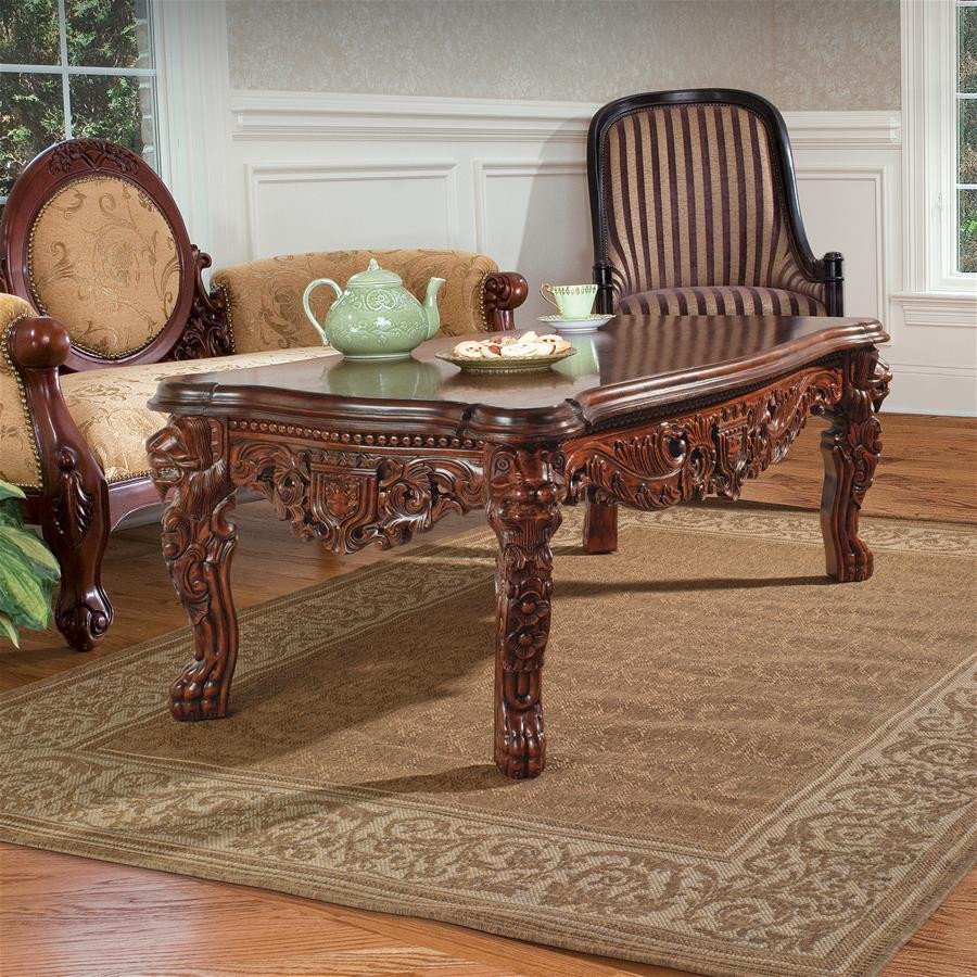 Grand Hall Lion Leg Coffee Table   Victorian   Coffee Tables   by Design Toscano  Houzz