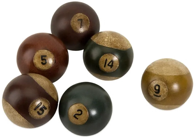 Assorted Antique Pool Balls