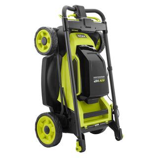 RYOBI 40V HP Brushless 20 in. Cordless Electric Battery Dual Blade Walk Behind Self-Propelled Mower - 8.0Ah Battery  Charger RY401260VNM