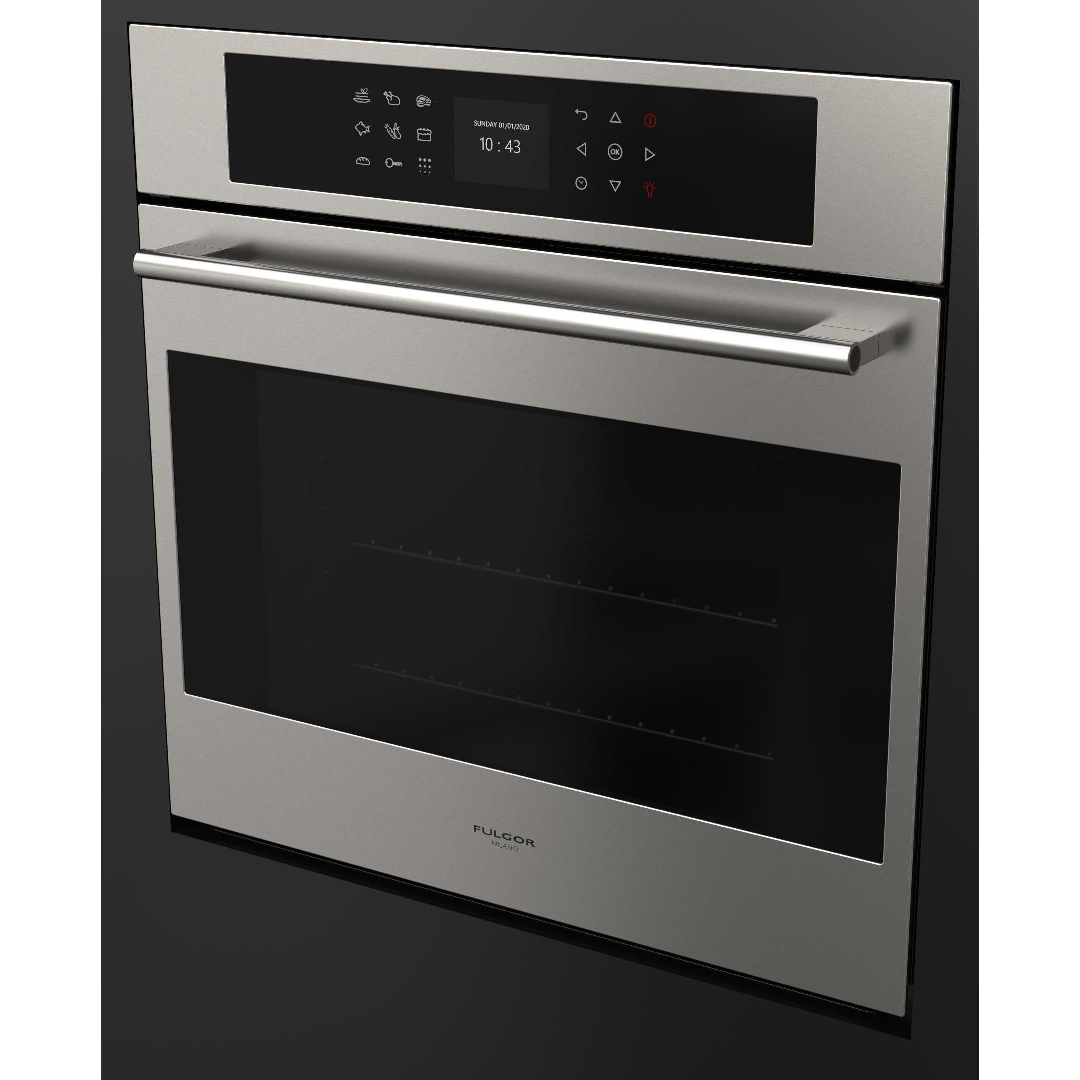 Fulgor Milano 24-inch, 2.4 cu.ft. Built-in Wall Oven with Convection Technology F7SP24S1