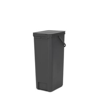 Brabantia Sort  Go 10.6 Gallon (40L) Plastic Recycle Bin in Gray 251047