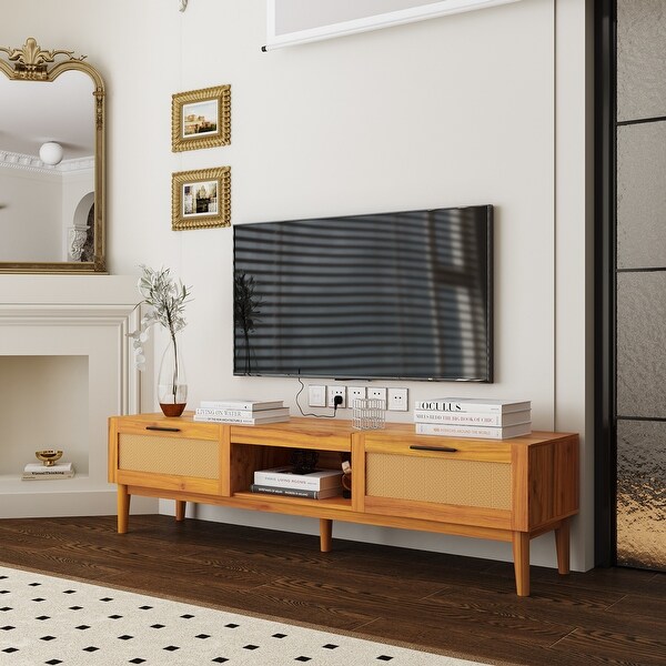 TV Console Media Cabinet Furniture for Living Bedroom - 66.93