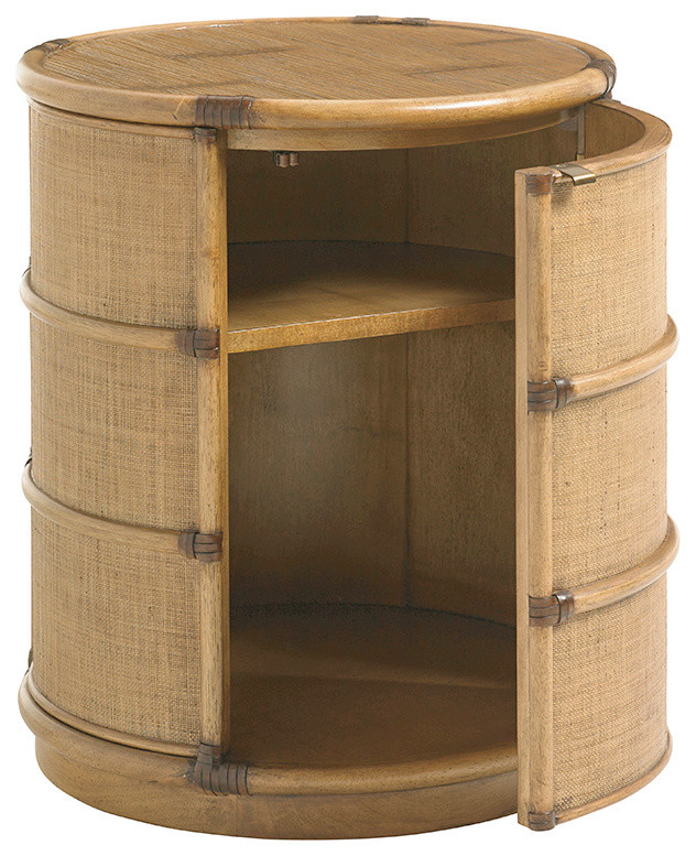 Cassada Drum Table   Tropical   Side Tables And End Tables   by Lexington Home Brands  Houzz