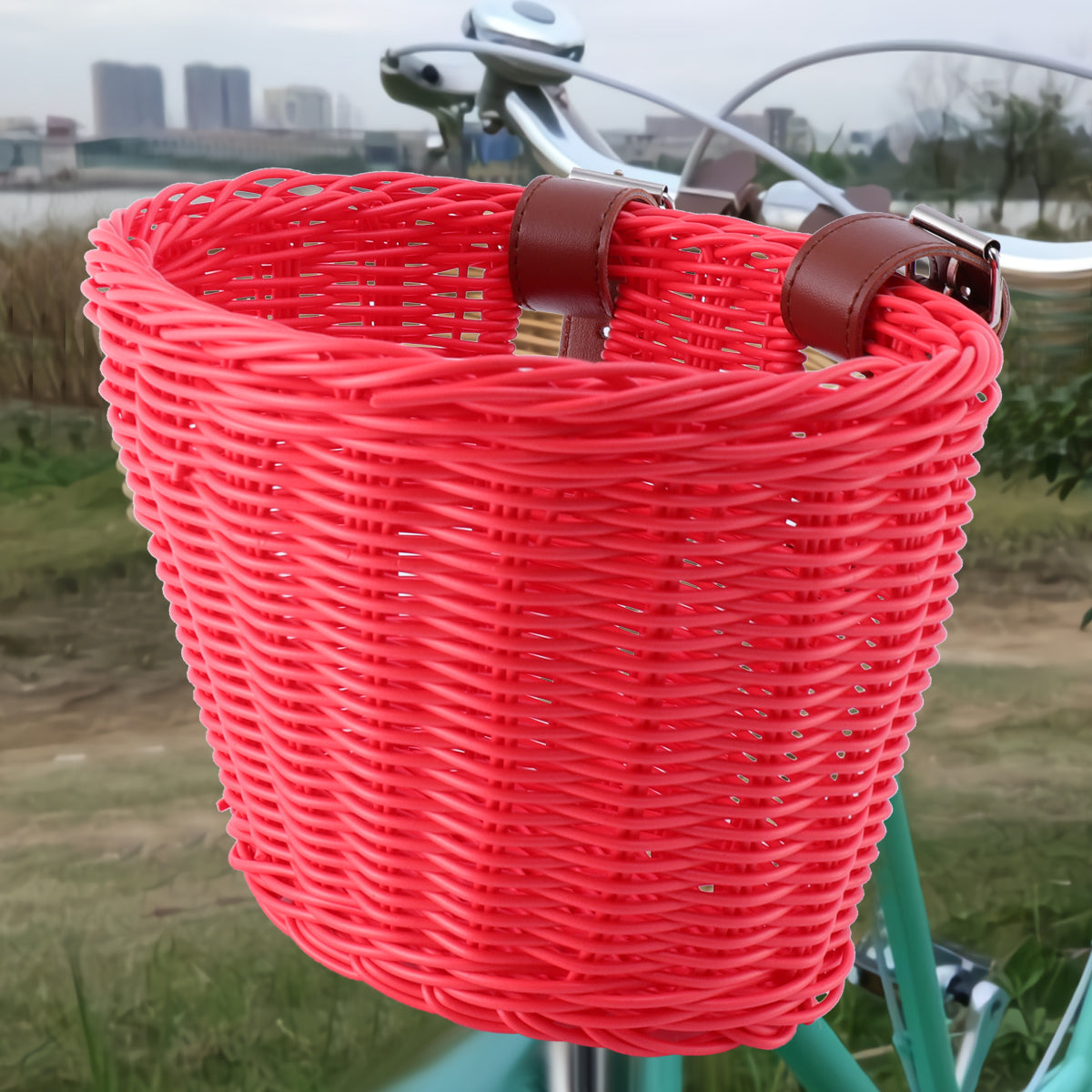 Hemoton 1pc Kids Bike Basket Basket Detachable Front Basket for Kids Bike