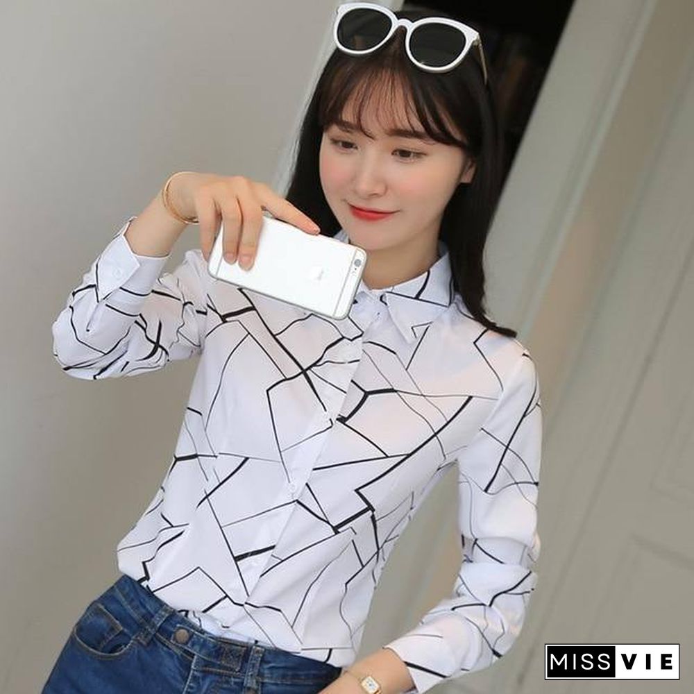 Women Tops And Blouses Office Lady Blouse Slim Shirts Women Blouses Plus Size Tops Casual Shirt Female Blusas