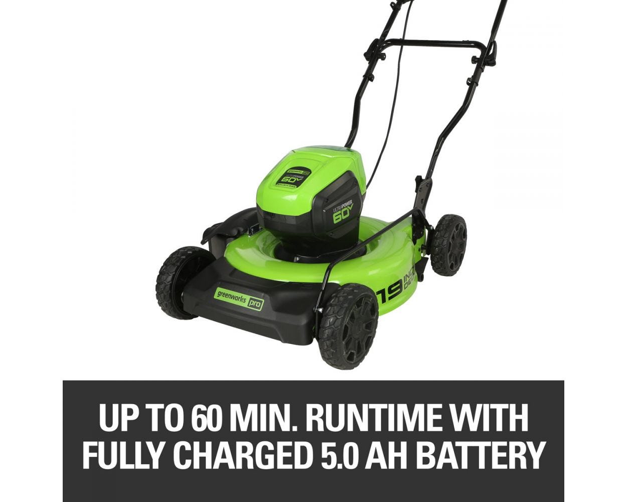 60V 19-Inch Cordless Lawn Mower (Tool Only) | Greenworks Pro