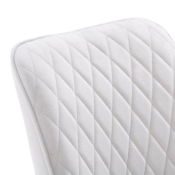 CorLiving Nash Velvet Diamond Tufted Side Chair