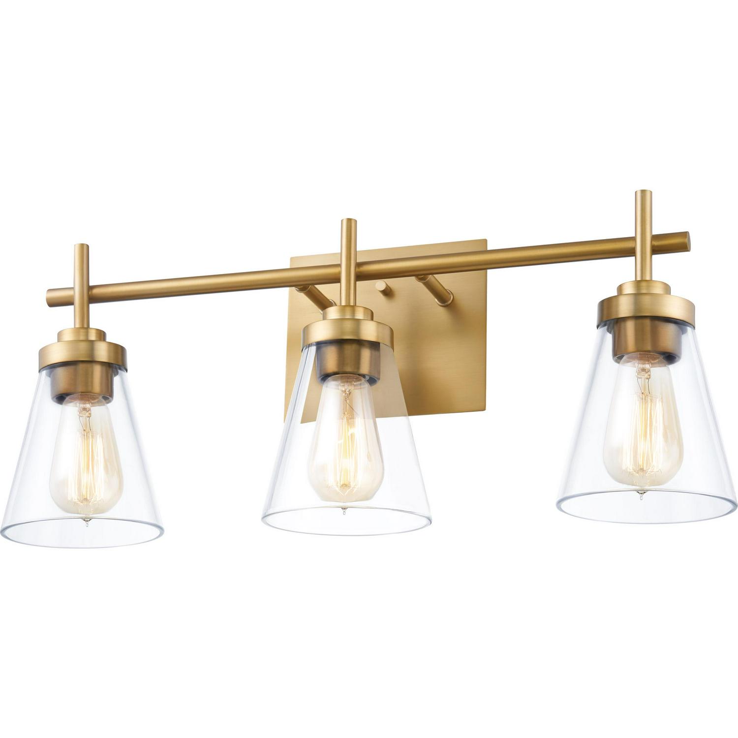 Ashley Harbour Kylen 3-Light Aged Brass Bath Light