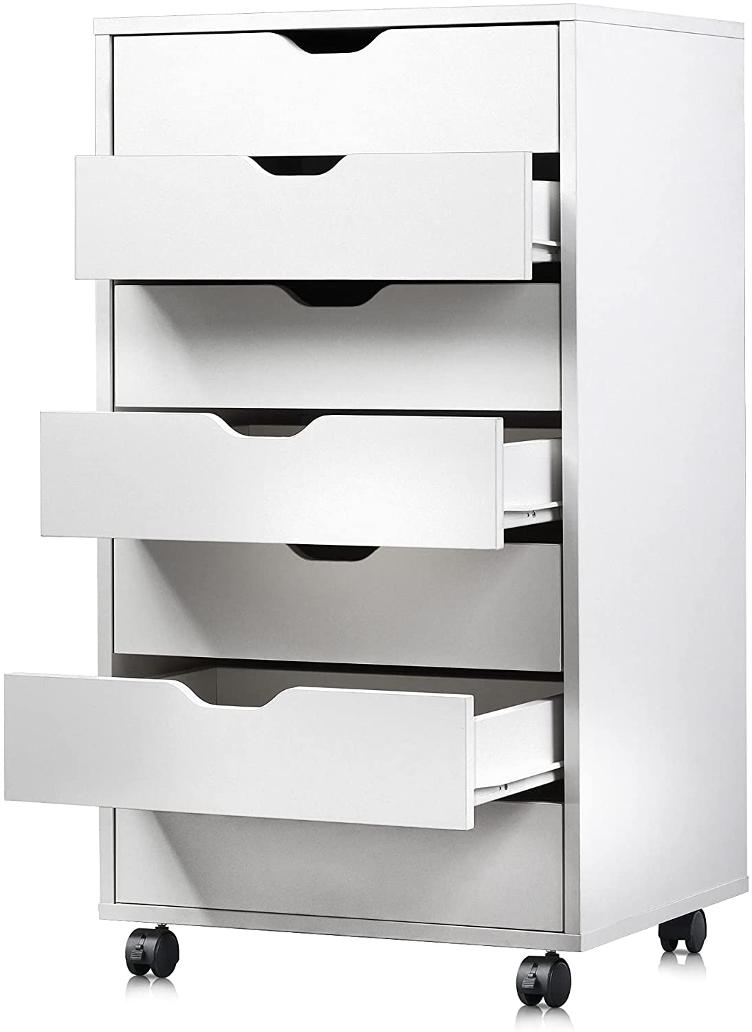 DEVAISE 7 Drawers Dresser, Tall Chest for Clost and Bedroom, White