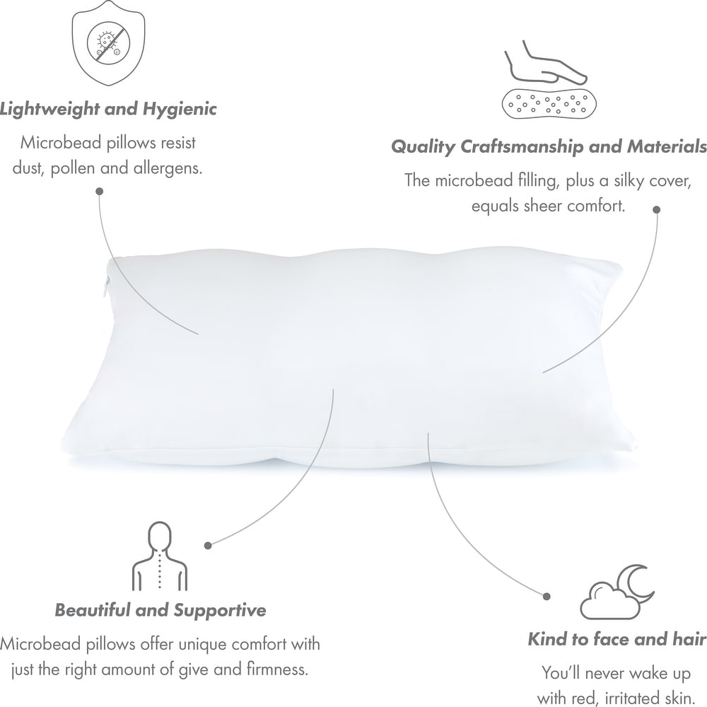 Premium Microbead Cooling Pillow or Pillow Cover