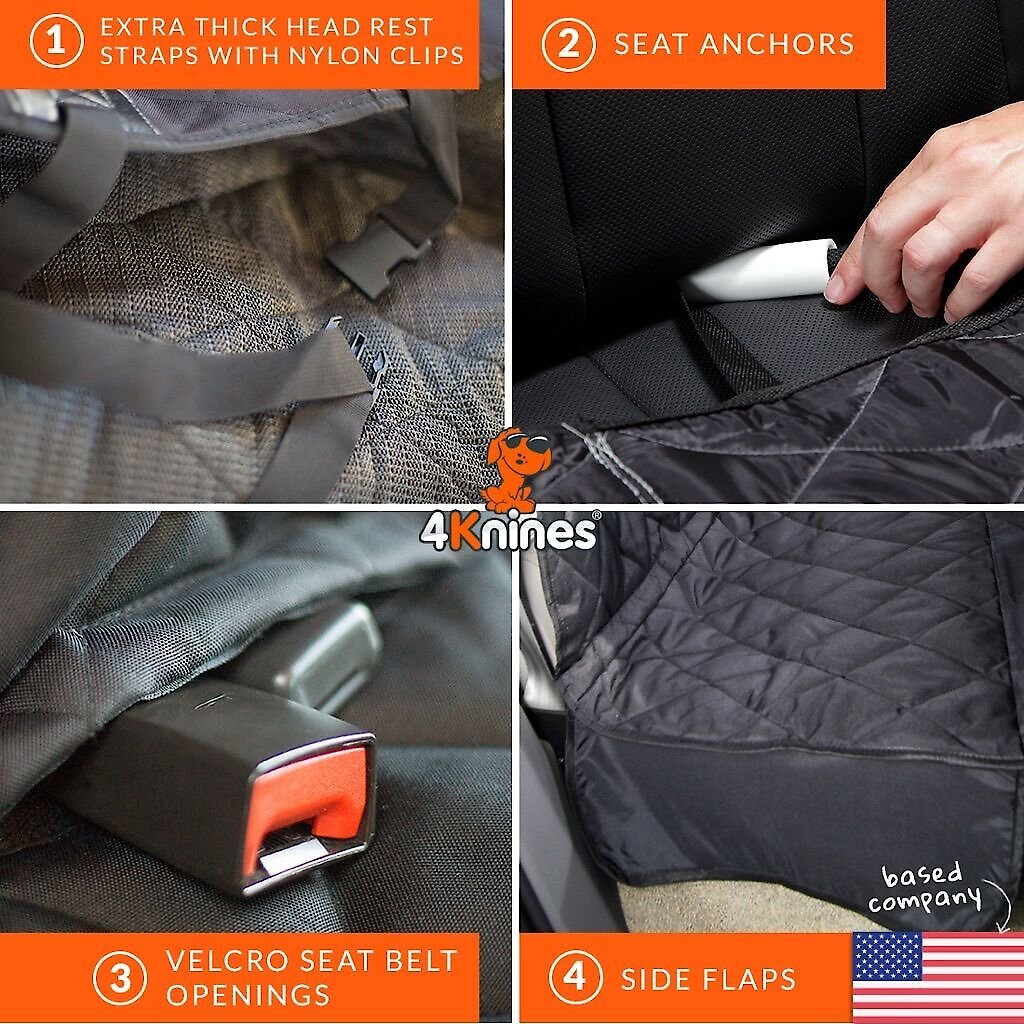 4Knines Rear Bench Seat Cover with Hammock