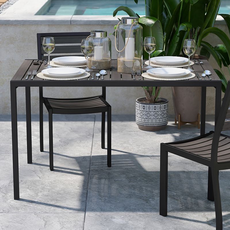 Flash Furniture Lark 30 x 48 Indoor / Outdoor Dining Table