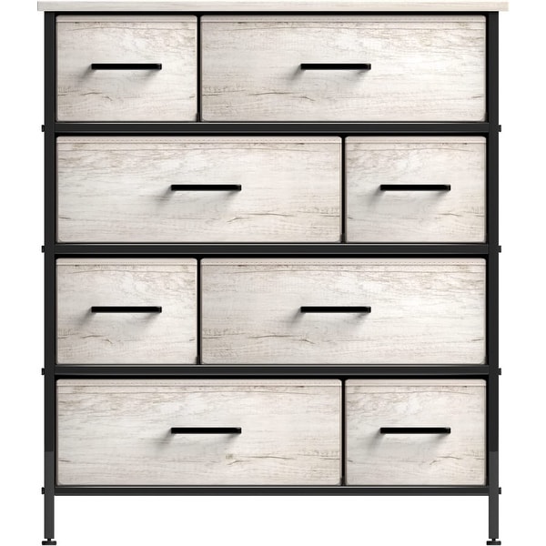 Dresser w/ 8 Drawers Furniture Storage and Chest Tower for Bedroom - - 36791998