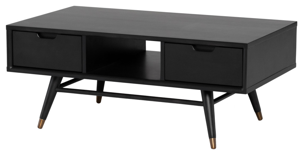 Jake Coffee Table  Black   Midcentury   Coffee Tables   by Nuevo  Houzz