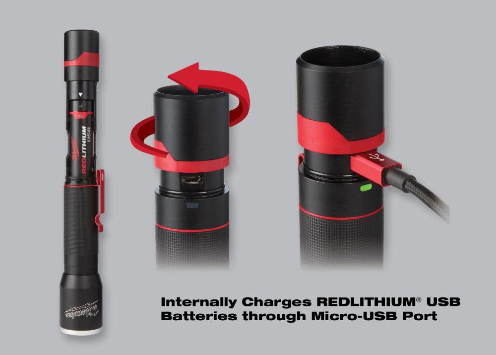 USB Rechargeable 700 L Flashlight ;