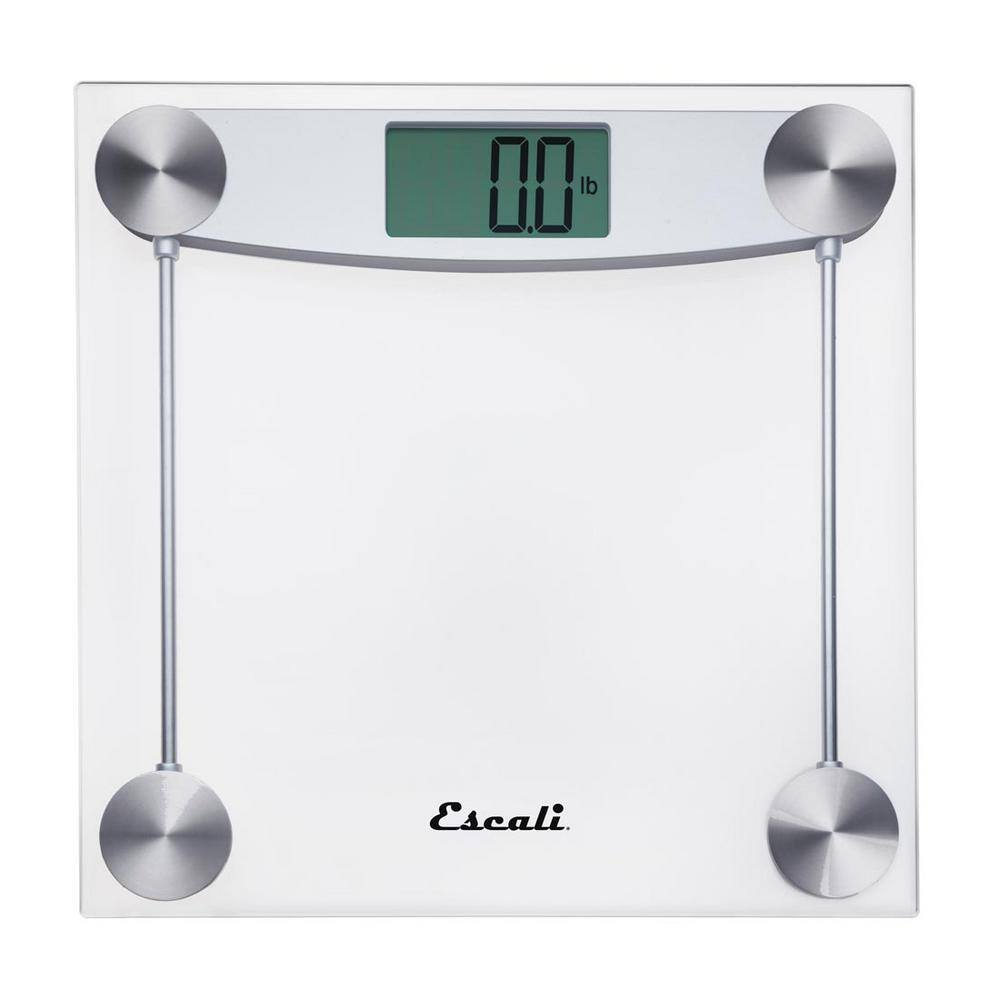 Escali Digital Clear Glass Bathroom Scale E184