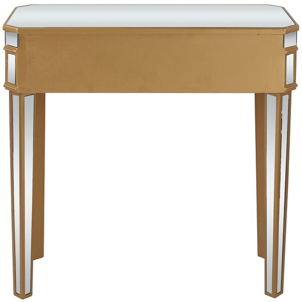 Gold Glass Glam Console Table - 32 x 15 x 31