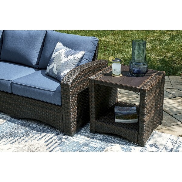 Signature Design by Ashley Windglow Brown Outdoor End Table