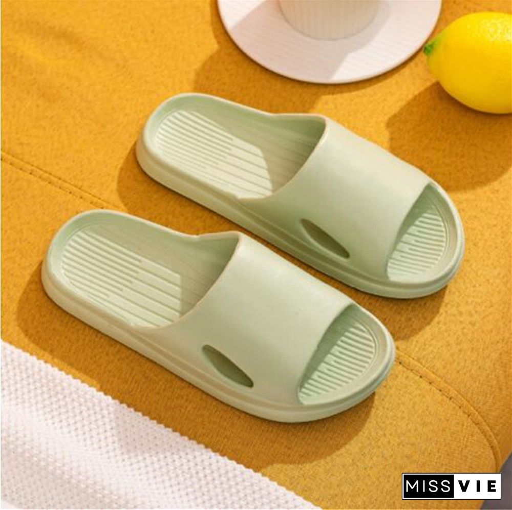 Slippers EVA Soft Sole Slide Sandals Men Women Indoor Bathroom Comfortable Non-slip Home Slippers