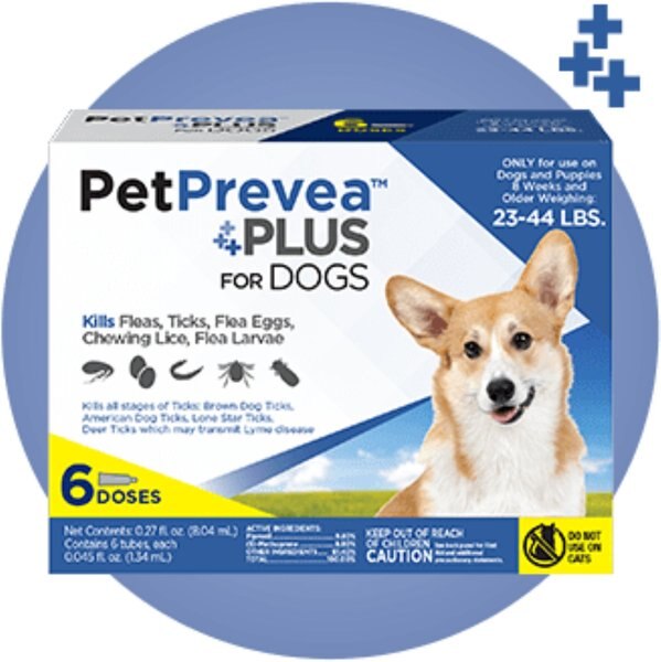 PetPrevea Plus Spot Treatment For Dogs， 23-44-lbs