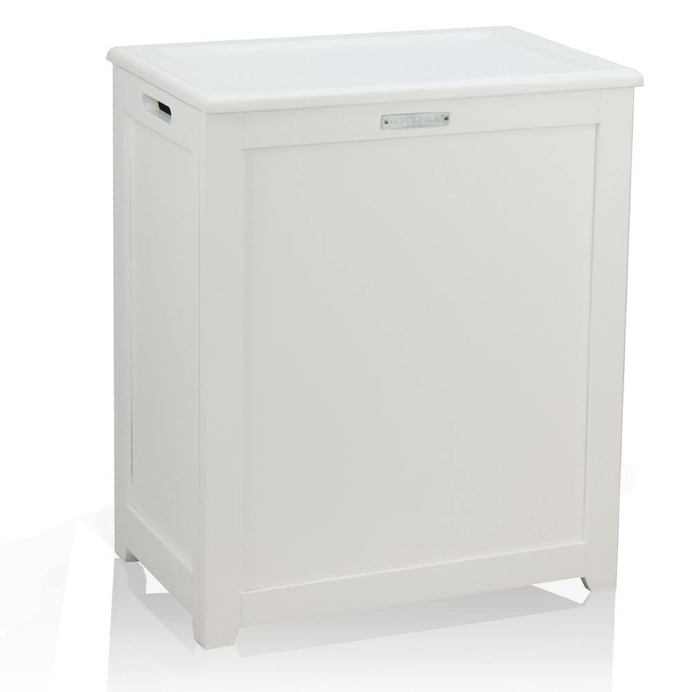 Oceanstar Storage Laundry Hamper in White RH5513WHITE