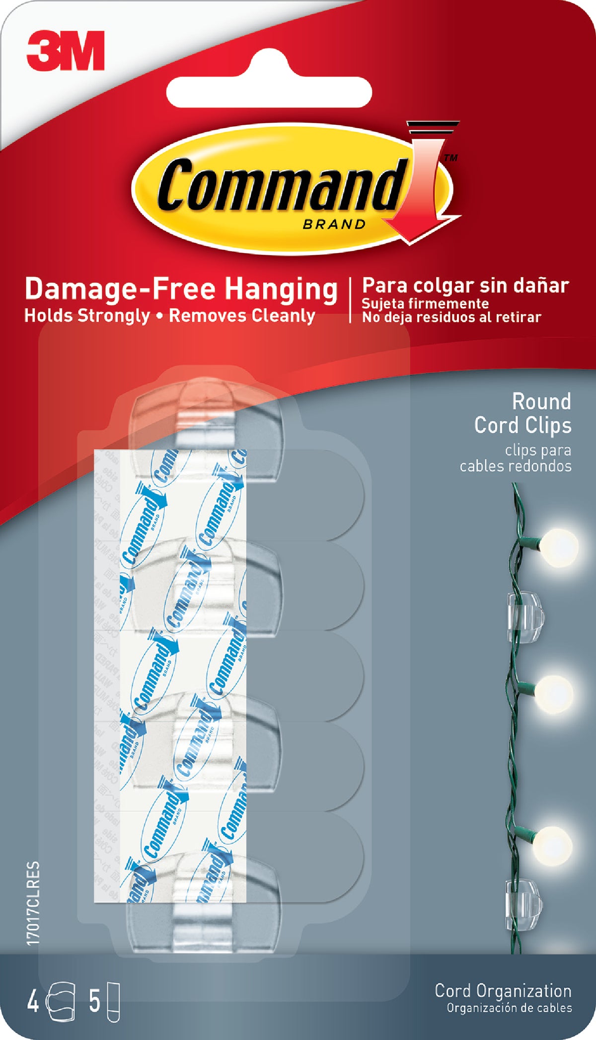 Command Wire Organizer Cord Clip With Adhesive