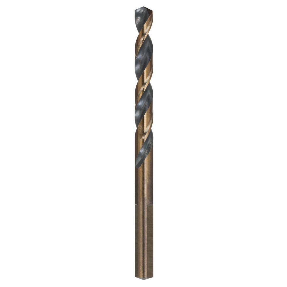 DW 38 in. Black and Gold Split Point Twist Drill Bit DW1124  G